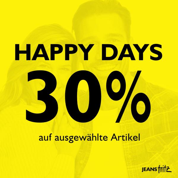 HAPPY DAYS bei Jeans Fritz HAPPY DAYS bei Jeans Fritz