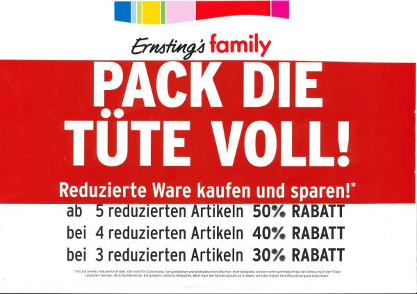 Pack die Tüte voll! Pack die Tüte voll!